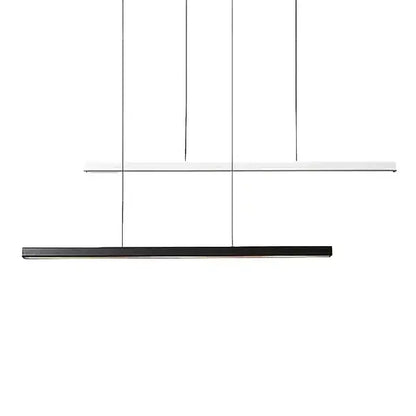 Arcato Minimalist Dimmable Linear Pendant Light – Black or White Acrylic for Dining Room