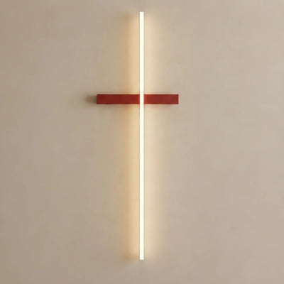  Linear LED Wall Lamp – White/ Red for Living Room
