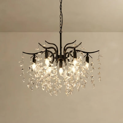 Chandelier – Luxurious Black/Gold Finish for Living/Dining Room