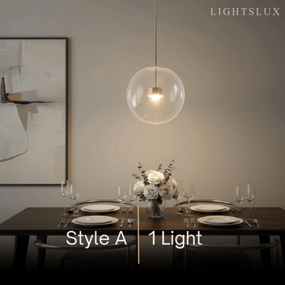 Modern Bubble Glass Pendant Light