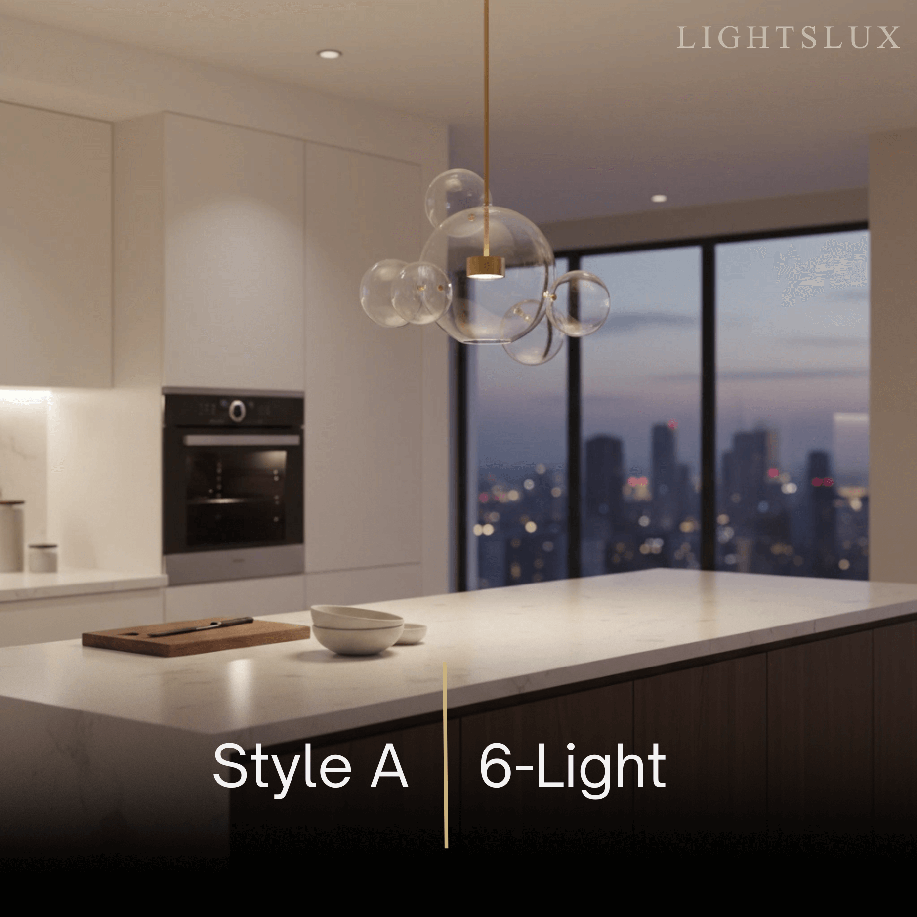 Modern Bubble Glass Pendant Light