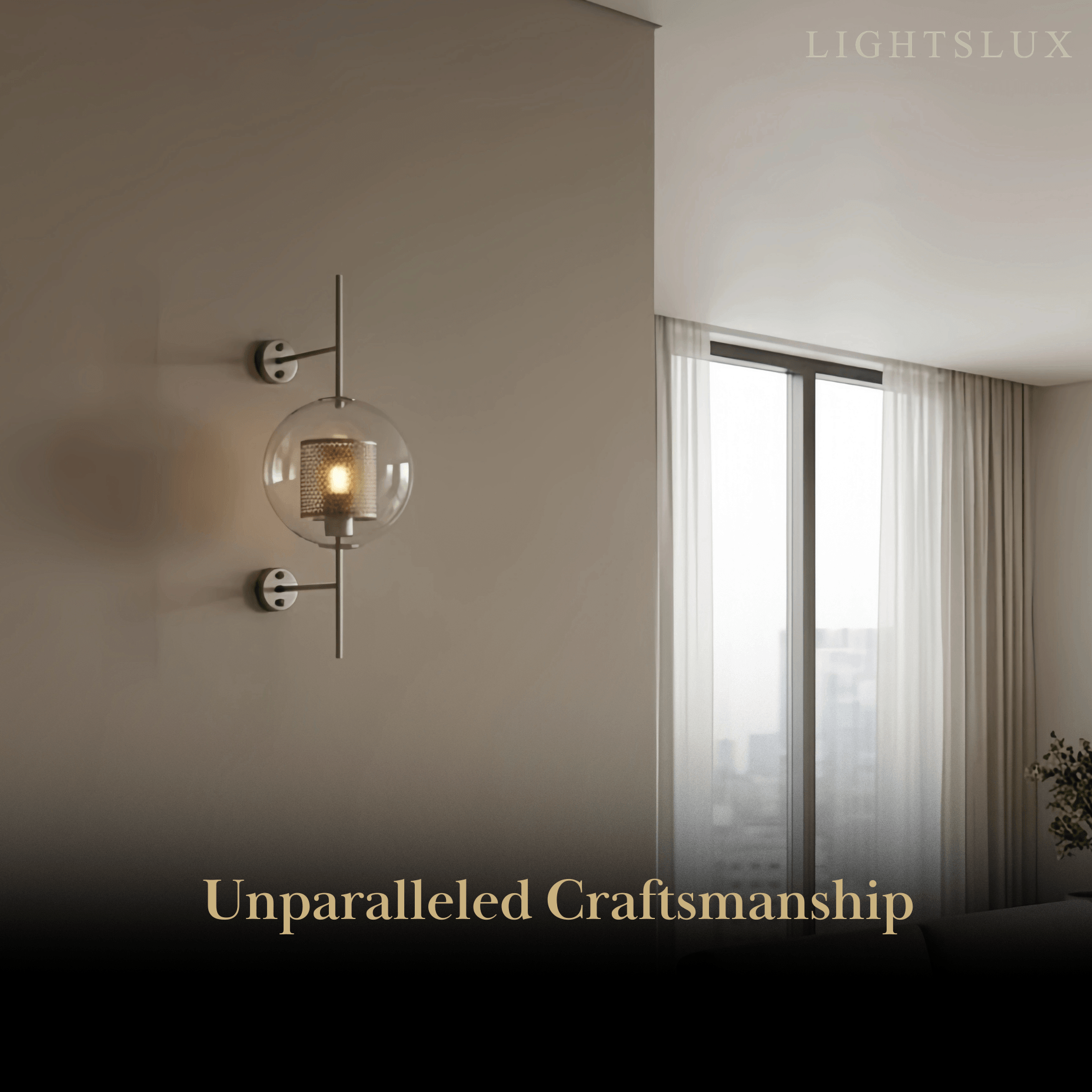 Vetro Royal Glass/Copper Wall Lamp