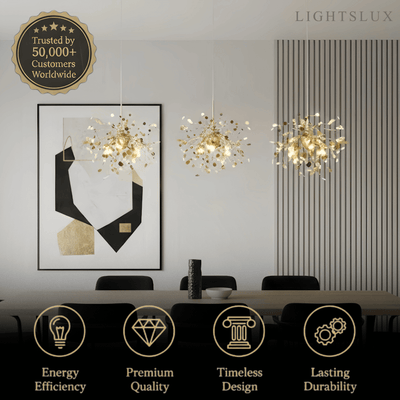 Excelis Art Deco Cluster Chandelier