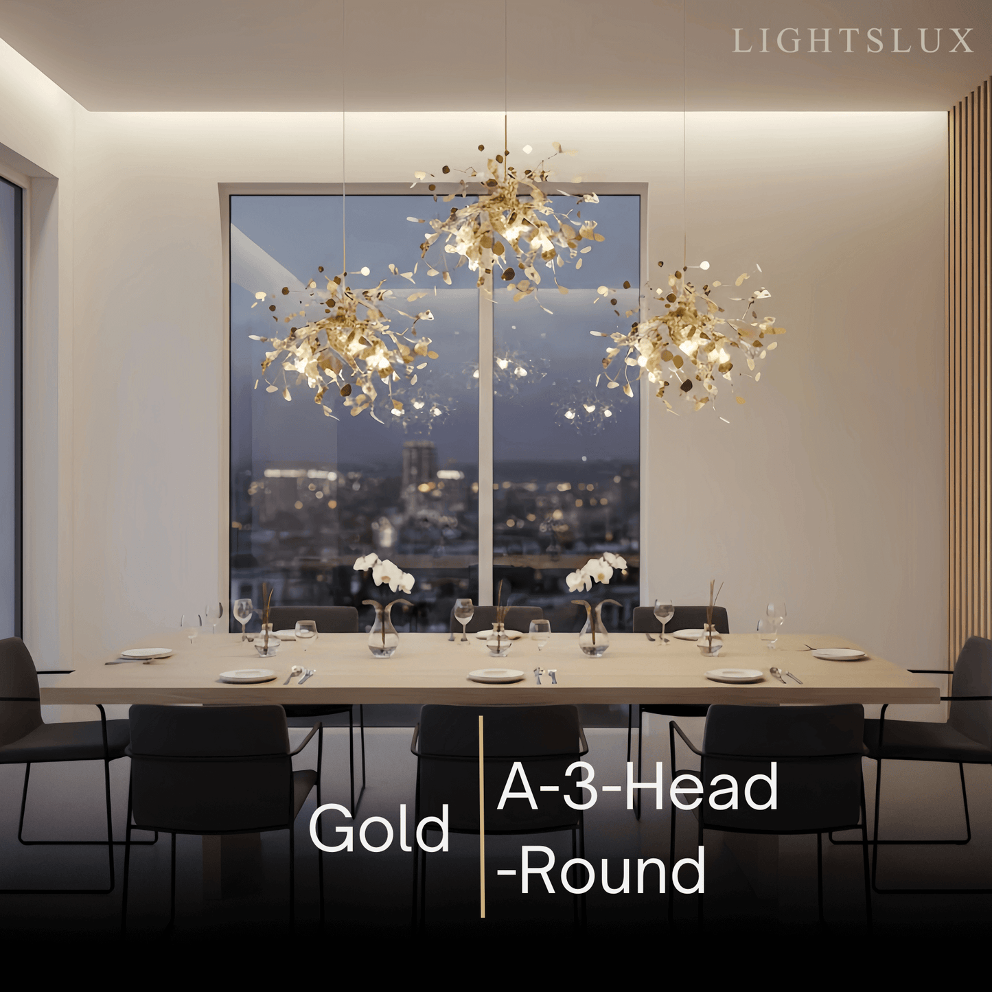 Excelis Art Deco Cluster Chandelier