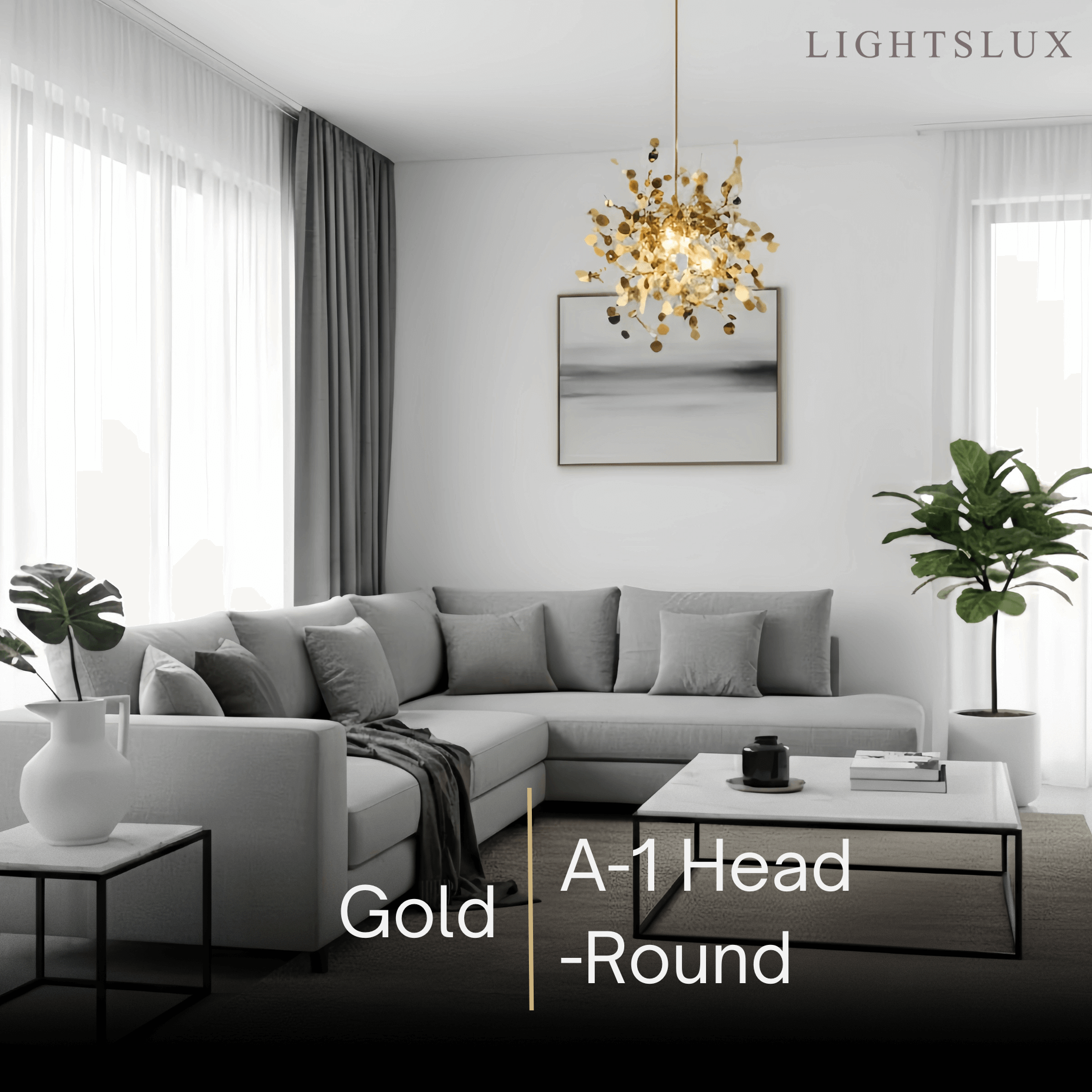 Excelis Art Deco Cluster Chandelier