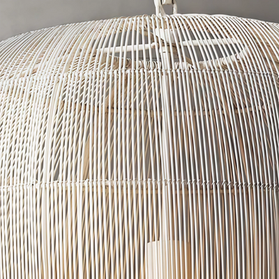 Bamburo Farmhouse Hooded Pendant Light