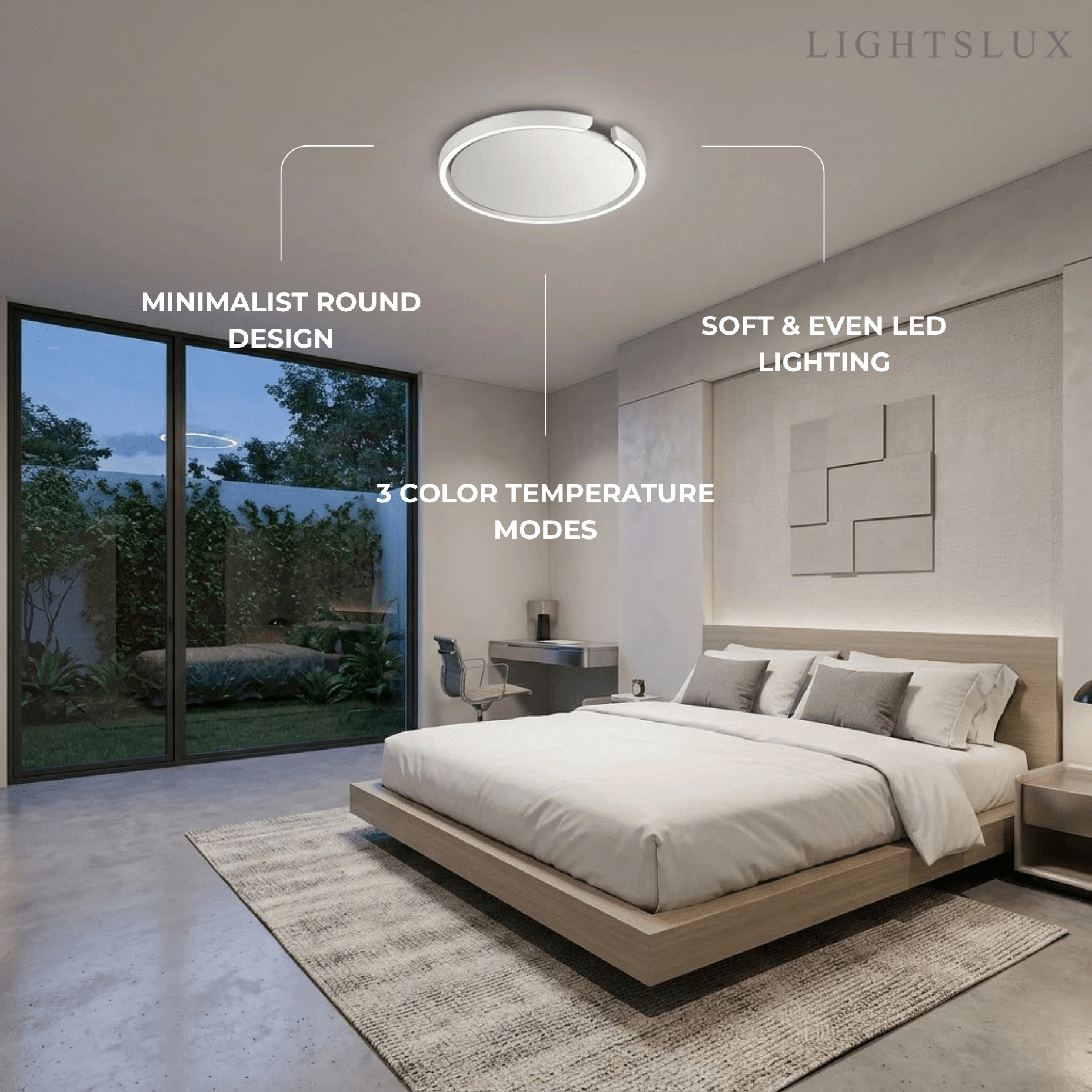 Embrace Modern Round LED Ceiling Light 