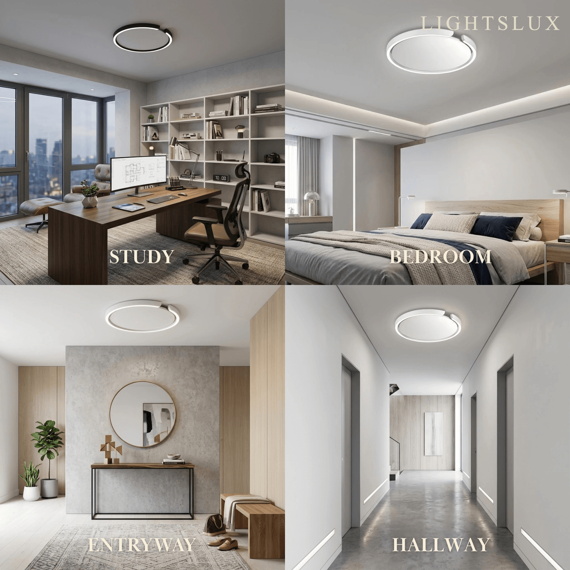 Embrace Modern Round LED Ceiling Light 