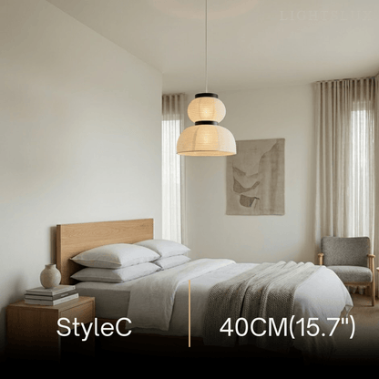 Zenno Retro Fabric Pendant Light 