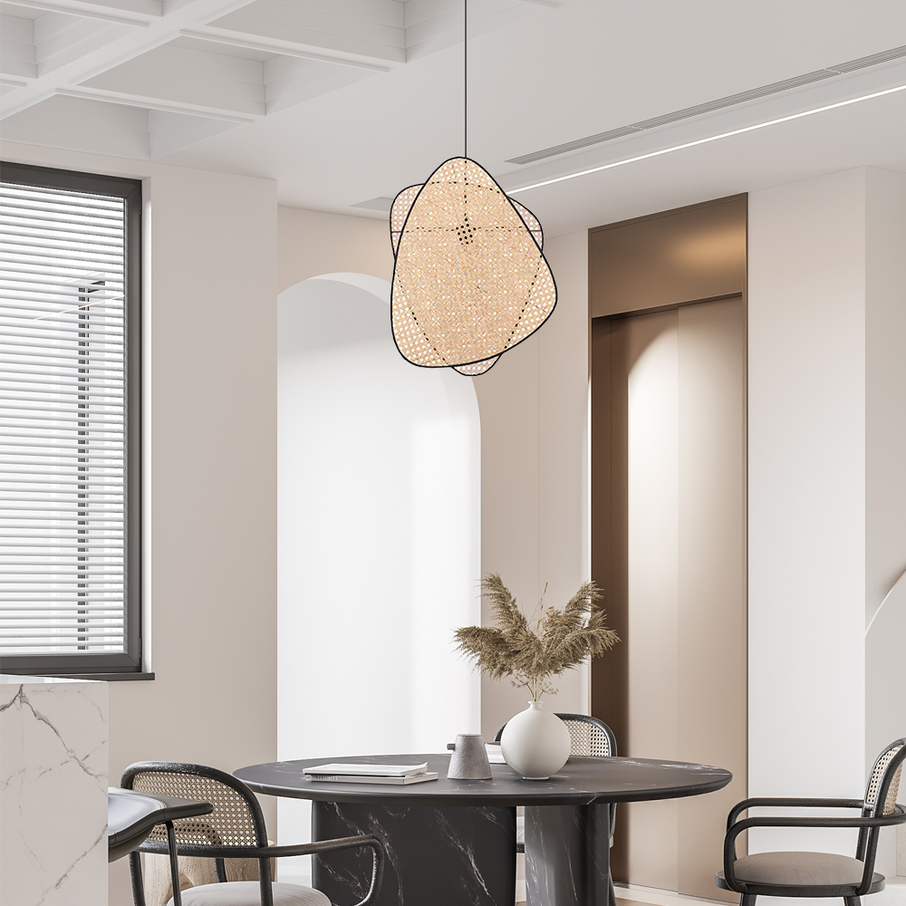 Pendant Light — Rattan & Willow Weave for Dining Room