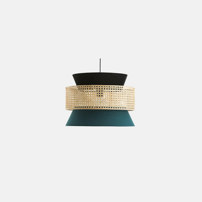 Hooded Pendant Light — Black Metal for Dining Room