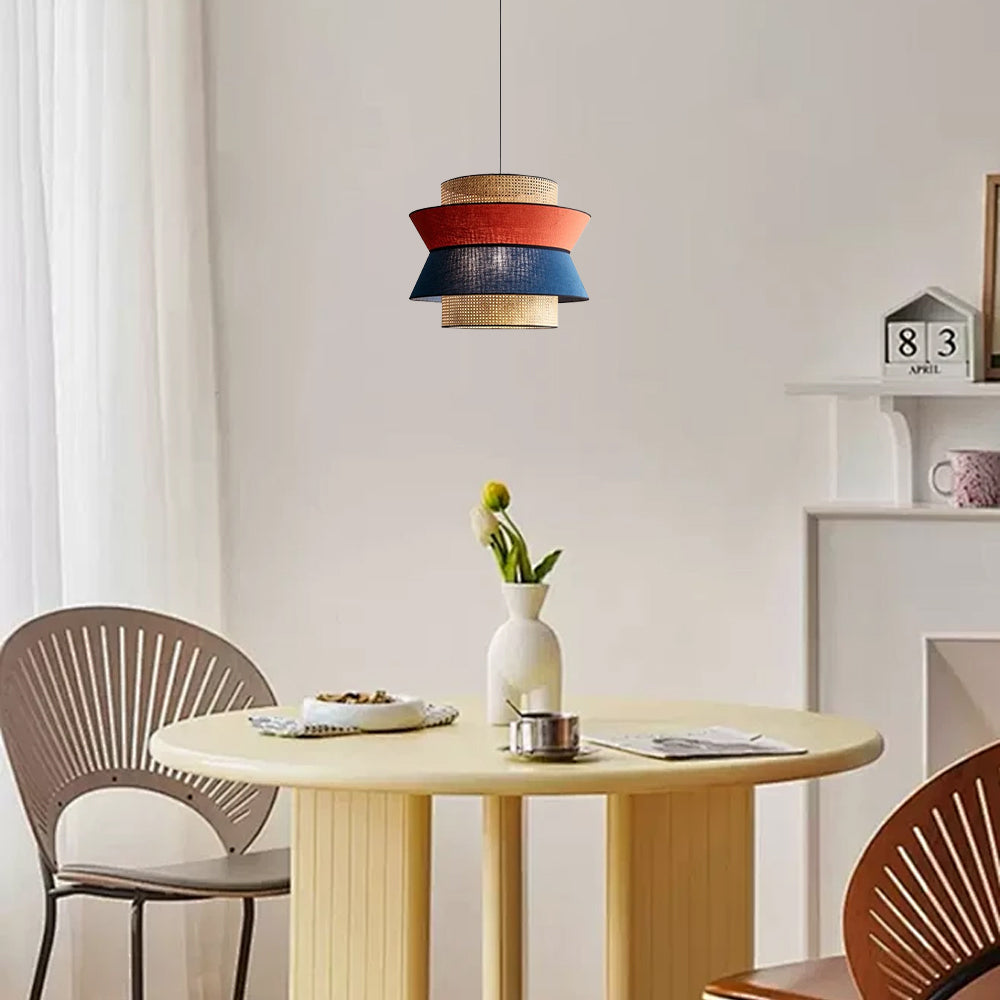 Bamburo Farmhouse Wood Pendant Light - Rustic
