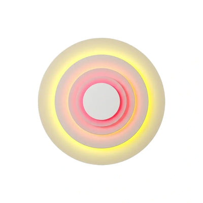 Morandia Morandi Metal Wall Lamp - Blue/Pink/Yellow Round Design for Living Room