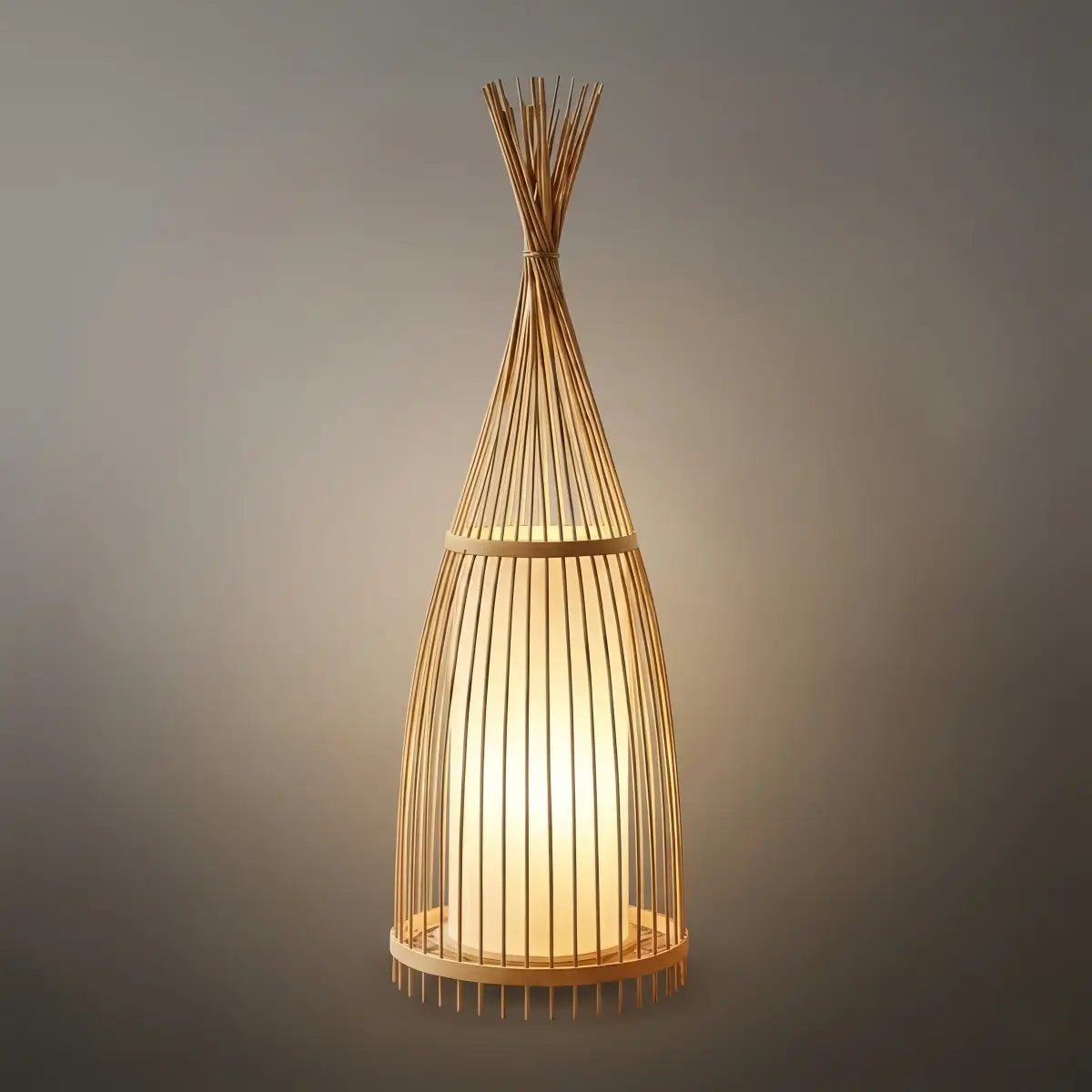 Zenno Designer Bamboo Floor Lamp