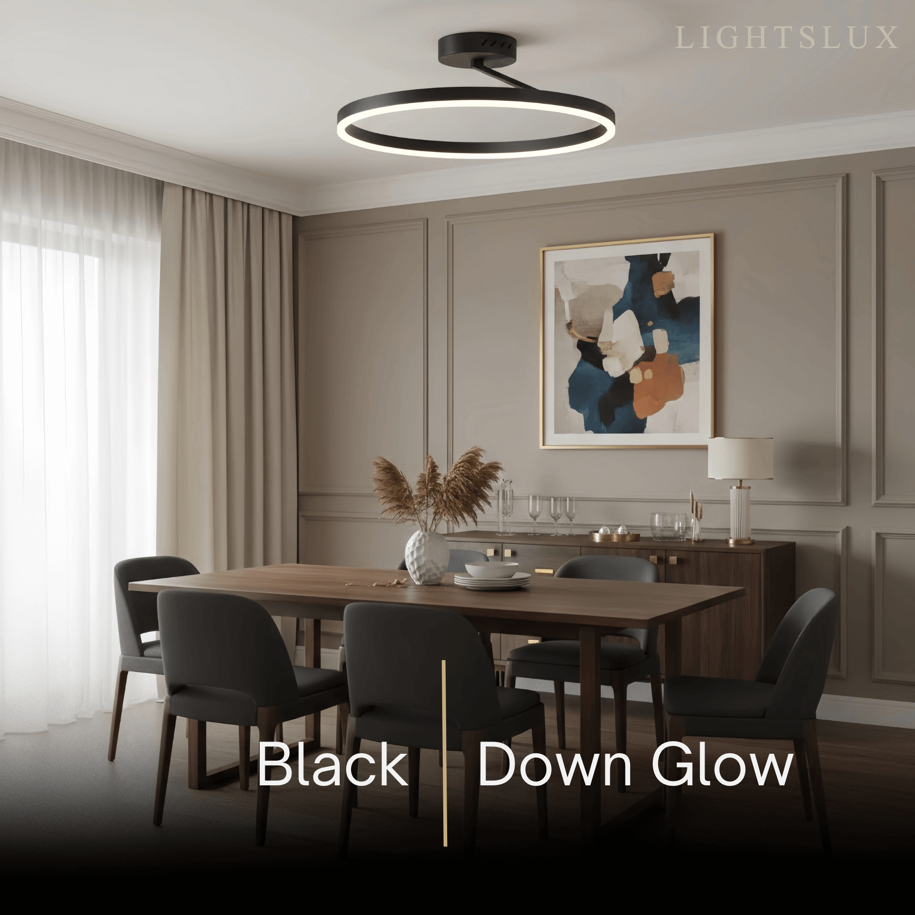 Embrace Modern Circular Flush Mount Ceiling Light