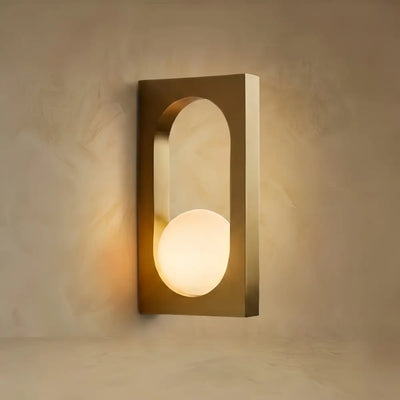 Modern Outdoor Wall Lamp -- Stainless Steel & PC Black/Gold for Patio