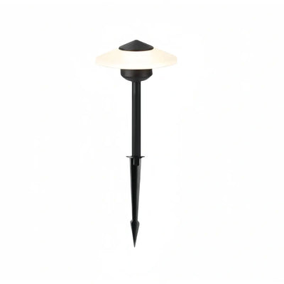 Arcato Floor Lamp--Aluminum & Acrylic Outdoor Yard