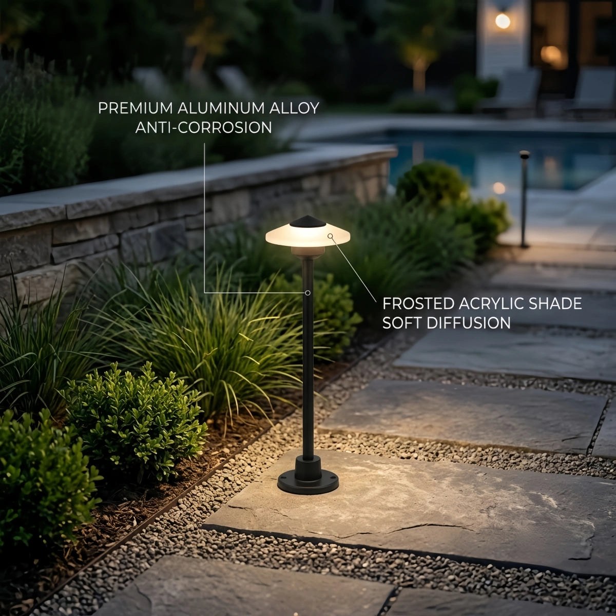 Arcato Minimalist Floor Lamp--Aluminum & Acrylic Villa