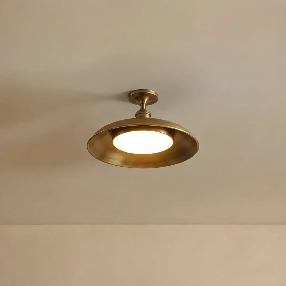 Arcato Retro Ceiling Light--Copper Alloy & PC for Yard