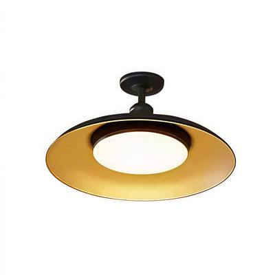 Arcato Retro Outdoor Ceiling Light--Copper Alloy & PC for Courtyard