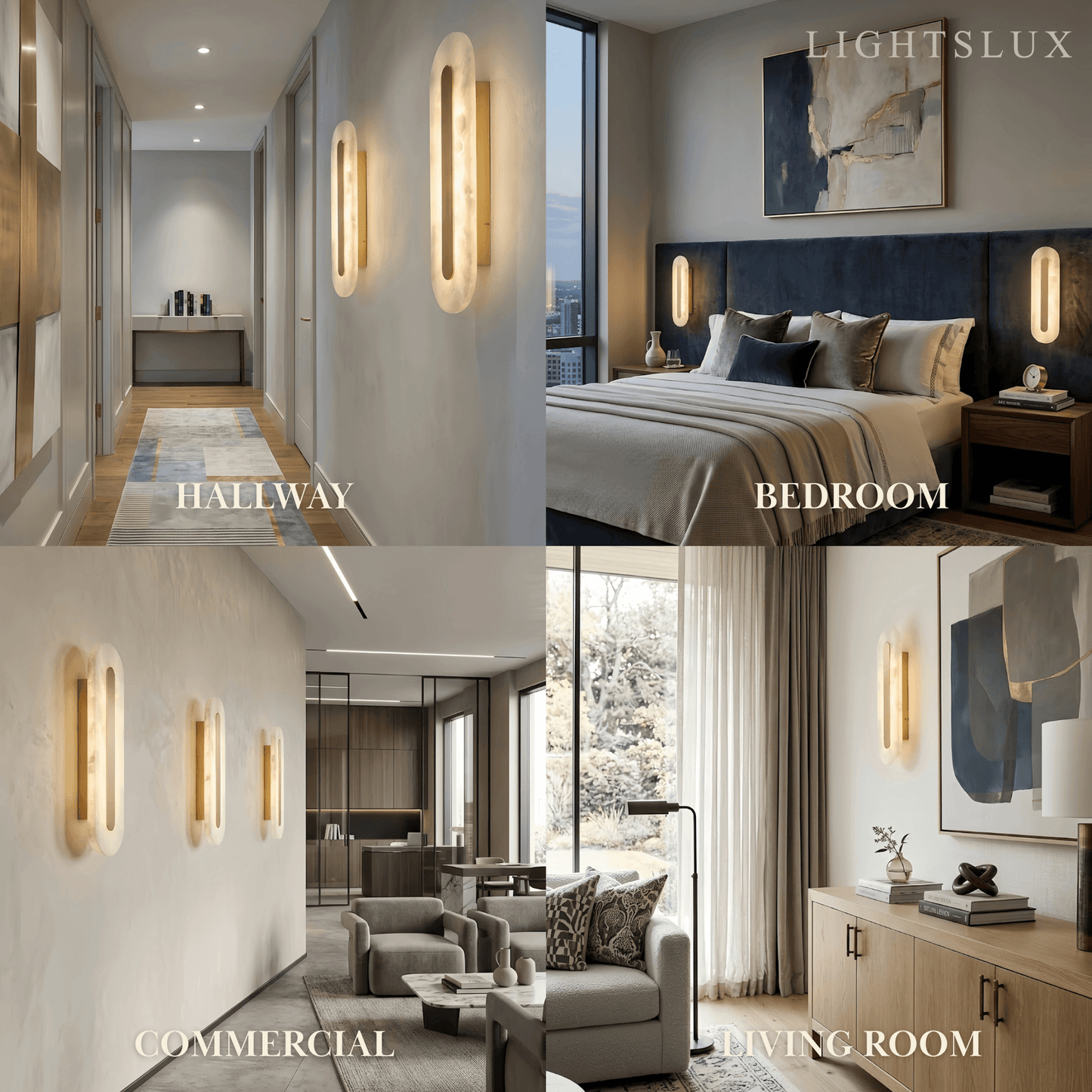 Alba Modern Alabaster Wall Light 