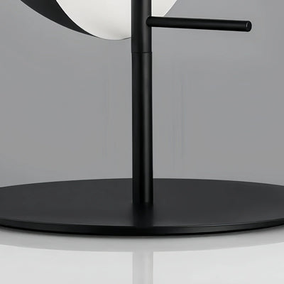 Modern Table Lamp – Iron & Glass Intersecting Hemisphere 