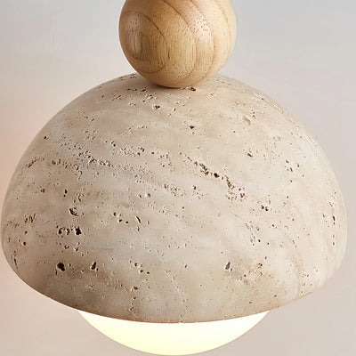 Modern Travertine Pendant Light 