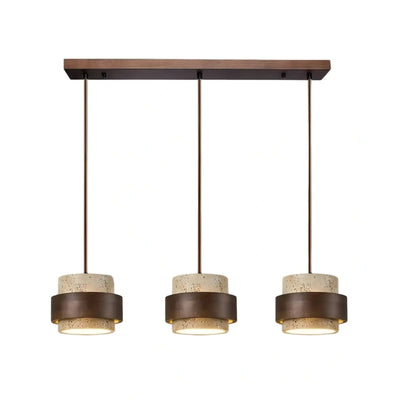 Strata Modern Travertine Pendant Light 