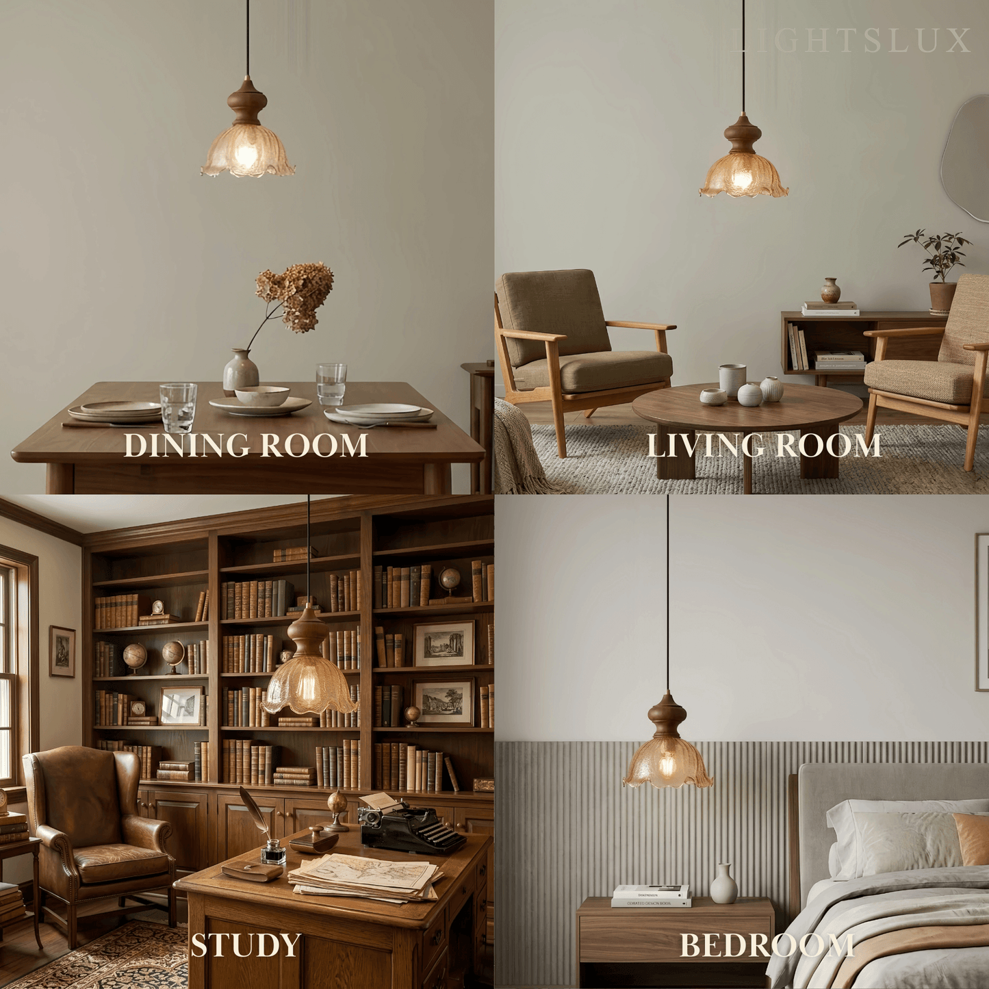 Vetro Vintage Modern Pendant Light 