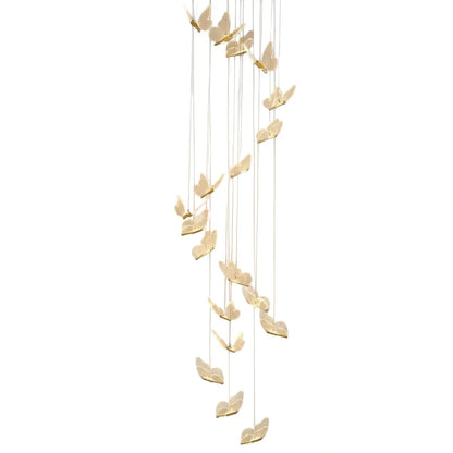 Modern Light‑Luxury Pendant Light — Metal & Acrylic with Butterfly Design