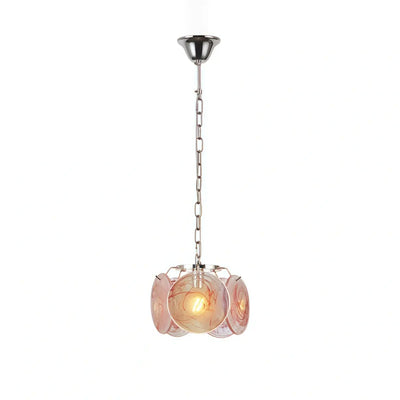 Modern Pendant Light — Hand-Dyed Glass & Metal with Multi-Color