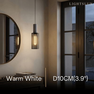 Ferron Industrial Cement Pendant Light – Six Sizes & Adjustable Cable for Kitchen Island/Dining Room/Bedroom