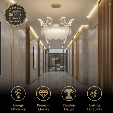 Modern Gold  Chandelier 