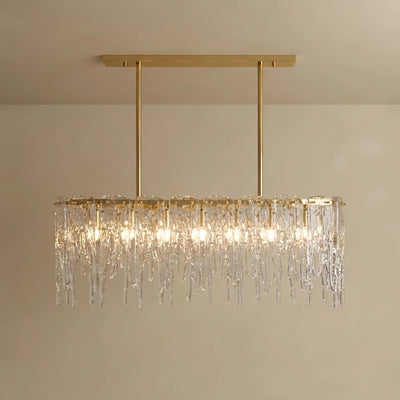 Luxury Crystal Chandelier – Brass & Glass for Living Room / Dining Room