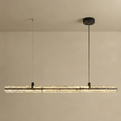 Arcato Modern Linear Pendant Light — Metal & Glass 