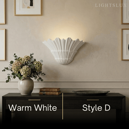 Modern Wall Lamp — Plaster White
