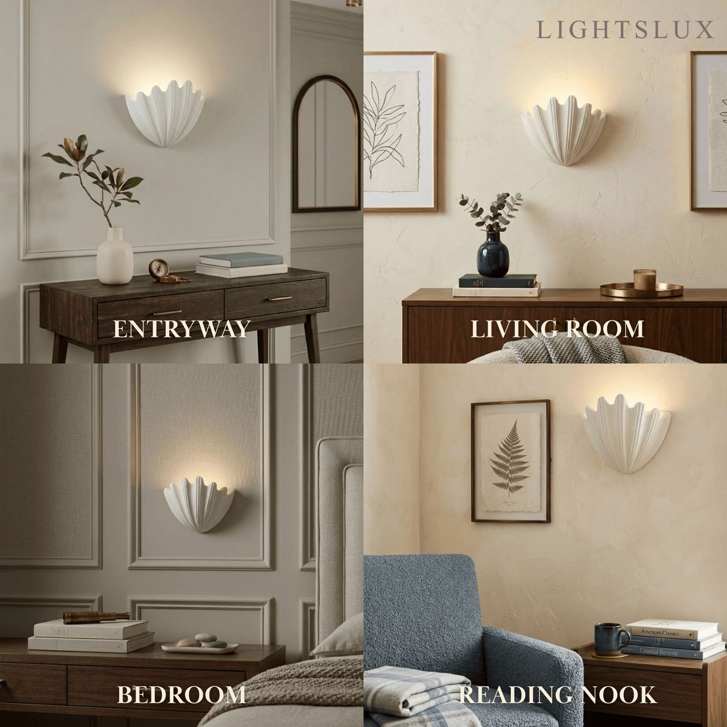 Modern Wall Lamp — Plaster White
