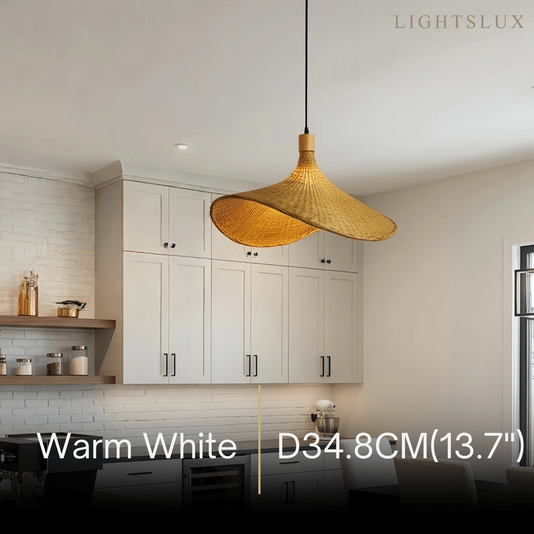 Bamburo Vintage Rattan Pendant Light