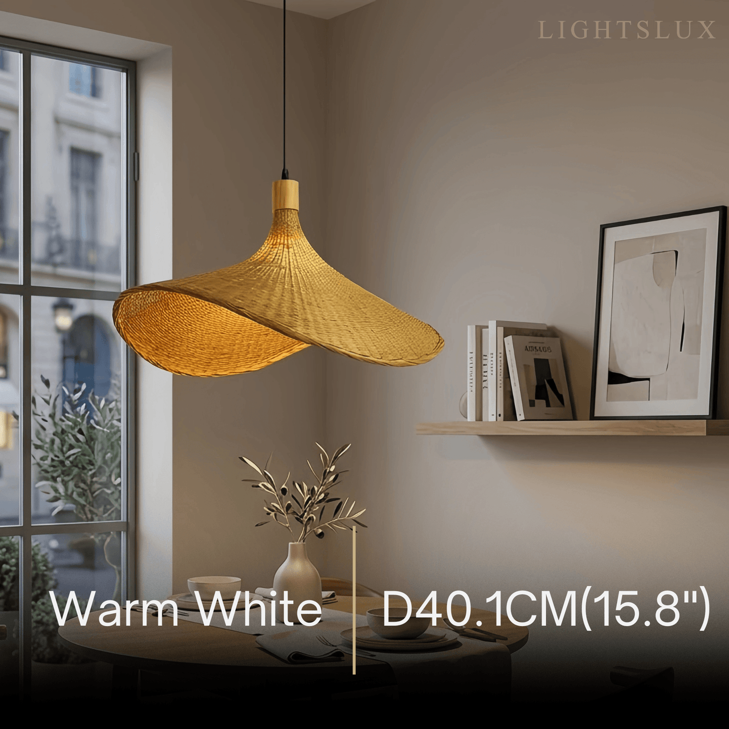 Bamburo Vintage Rattan Pendant Light