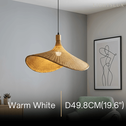 Bamburo Vintage Rattan Pendant Light