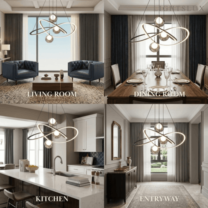 Lunara Minimalist Ring Chandelier