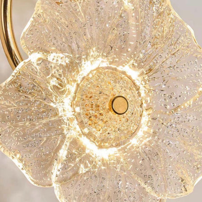 Modern Glass Flower Wall Lamp