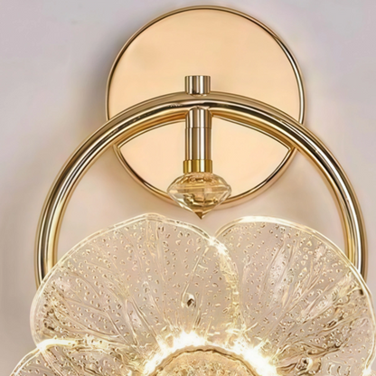 Modern Glass Flower Wall Lamp
