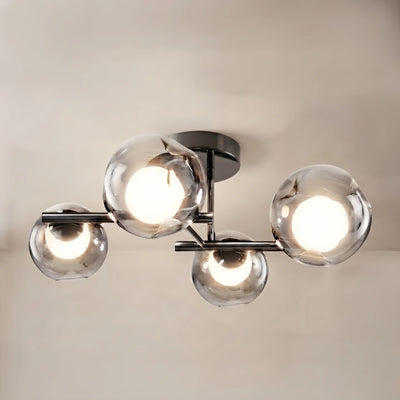 Modern_Semi-Flush_Mount_Ceiling_Light_Steel_Glass_Smoke_Grey_for_Living_Room