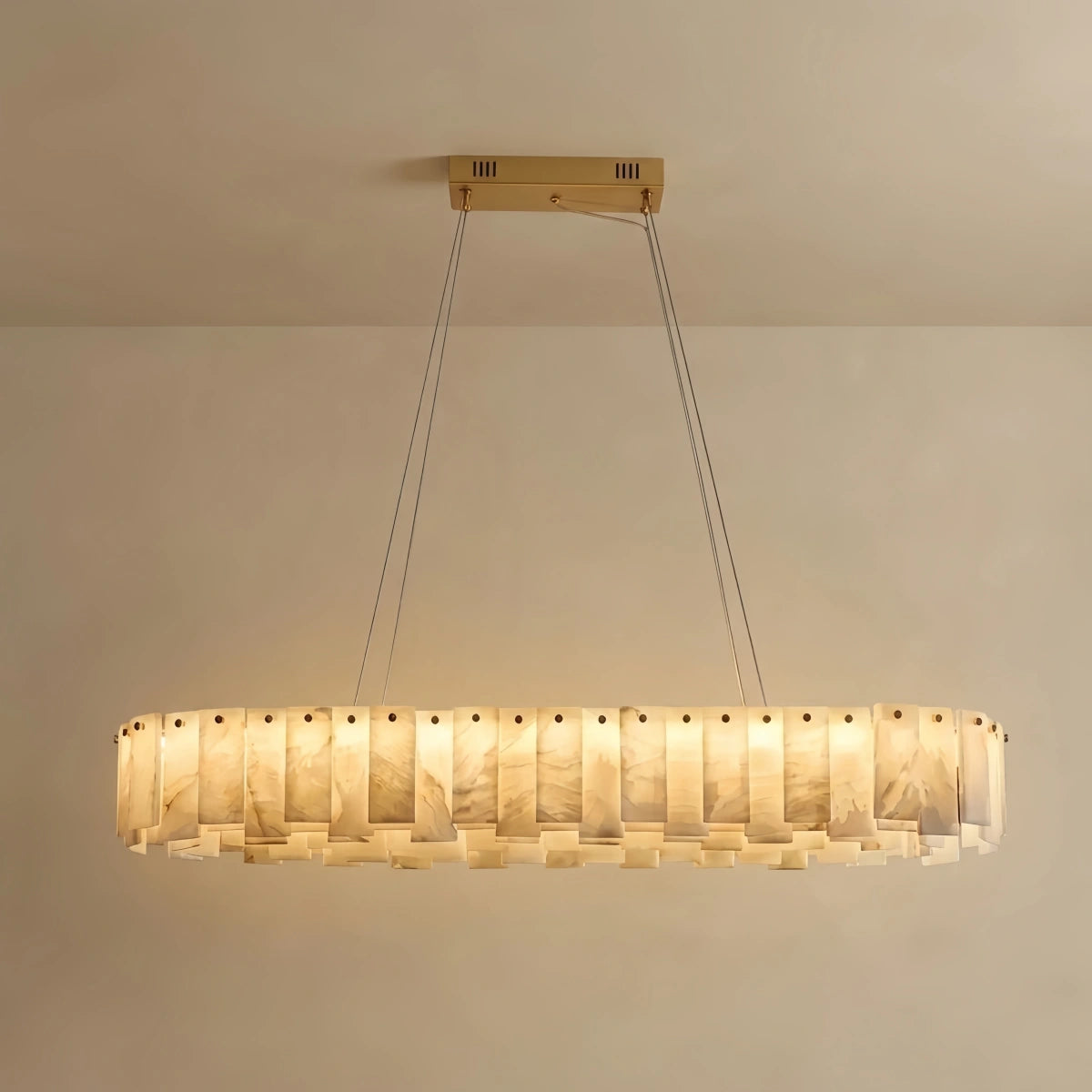 Chandelier – Brass Round/Rectangle for Living Room / Dining Room