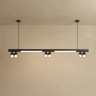 Pendant Light – Black Aluminum with Spotlights for Office 