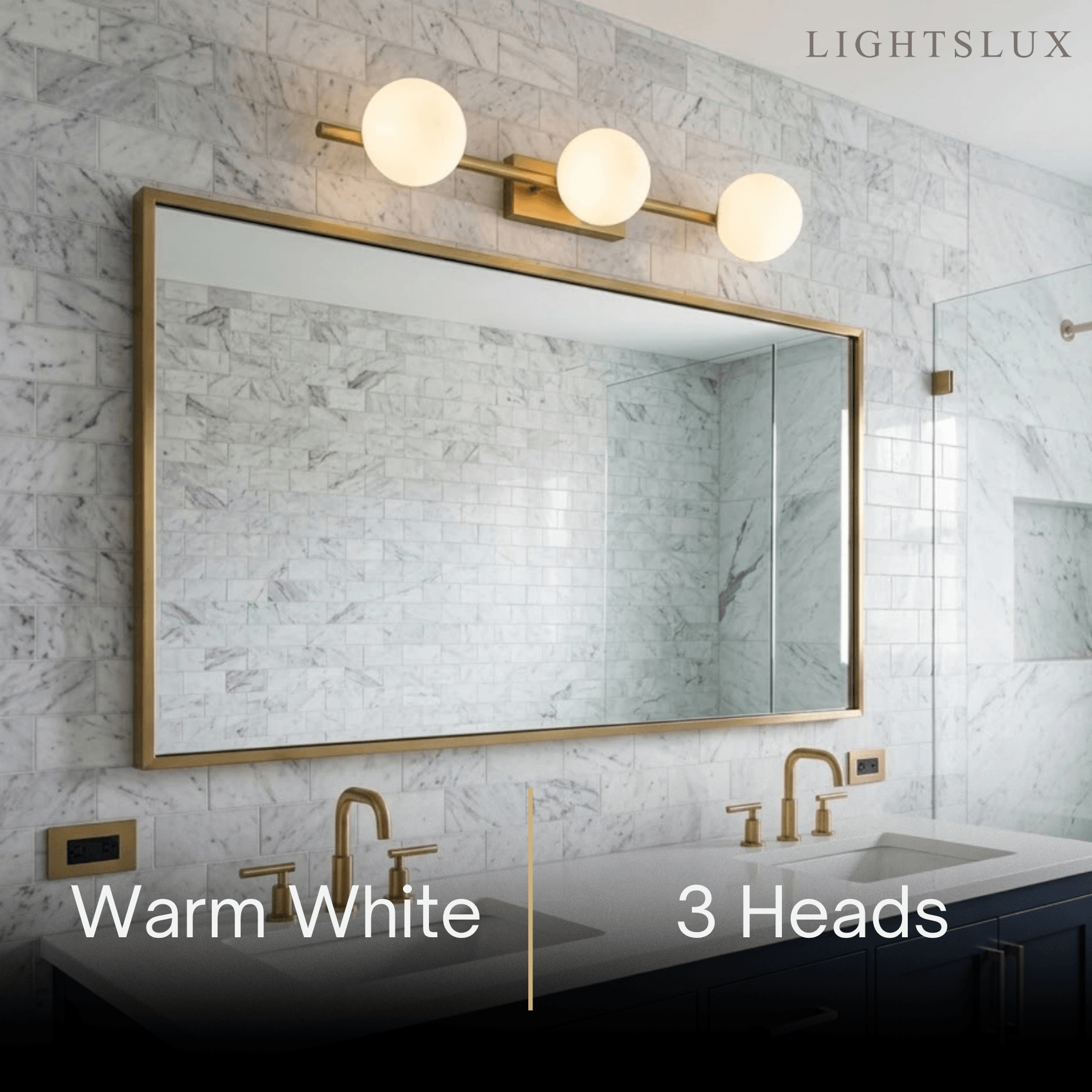 Modern Nordic Wall Lamp — Brass & Glass Milky White