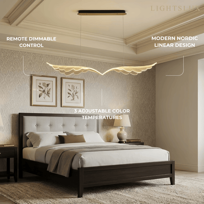 Modern Nordic Pendant Light — Metal & Acrylic Black Gold