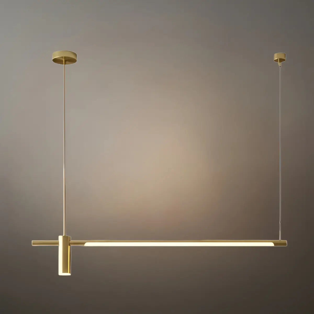 Modern Minimalist Pendant Light — Brass Gold