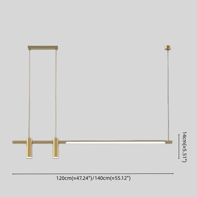 Modern Minimalist Pendant Light — Brass Gold
